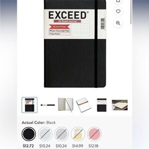 NIP SEALED Exceed A5 Ruled Journal, Ruled, black, 120
Sheets, 100gsm and smaller